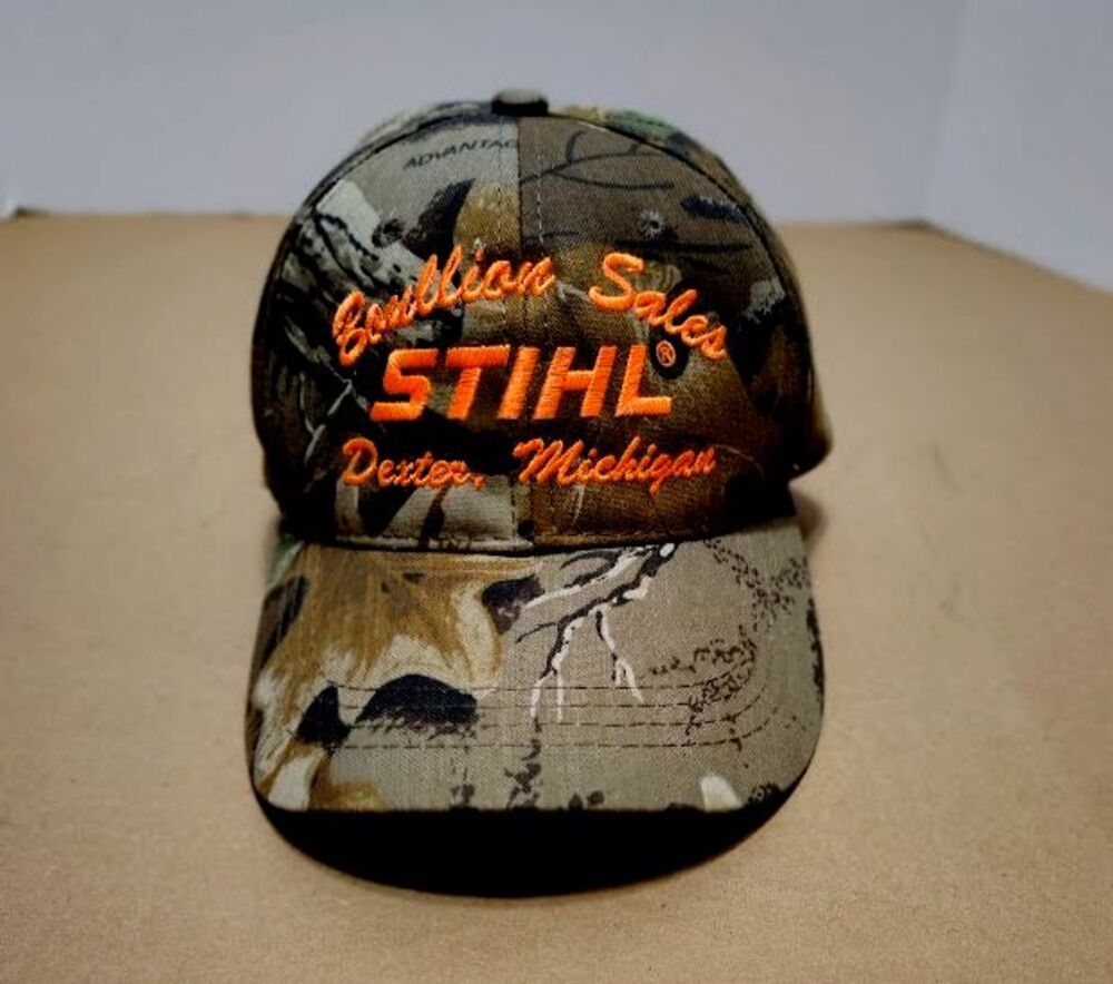 Outdoor Cap Boullion Sales STHL Camo Baseball Cap Embroidered Adjustable